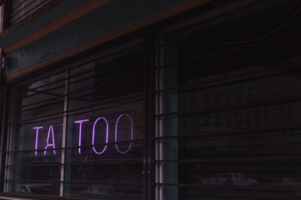istock Tatto sign in neon 1402165615
