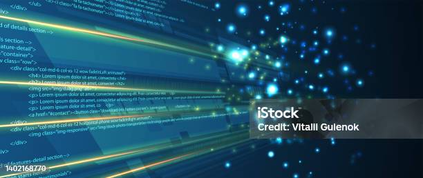 Software Development Abstract Technology Code And Script Background ...