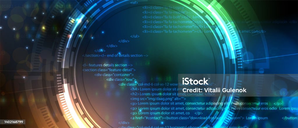 Software Development Abstract Technology Code And Script Background ...