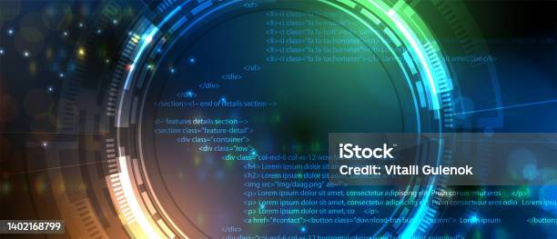 Software Development Abstract Technology Code And Script Background ...