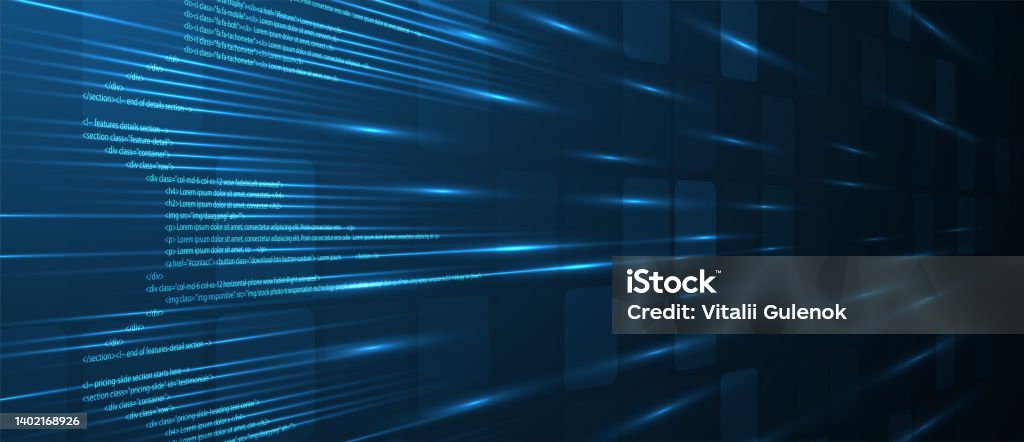 Software Development Abstract Technology Code And Script Background ...
