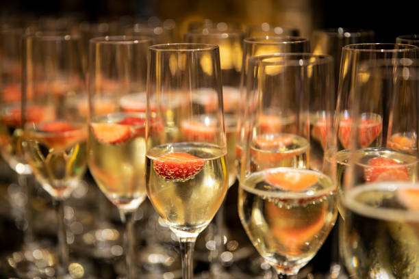 istock Champagne with strawberries stock photo 1402170512