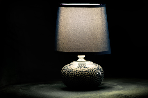 night table lamp included shines in the dark, retro style lamp