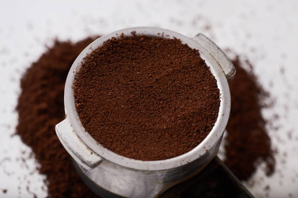 istock Ground Coffee Ready to Make an Espresso in a Portafilter 1402179943