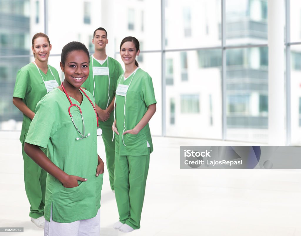 Успешный медицинской команды - Стоковые фото Зелёный цвет роялти-фри