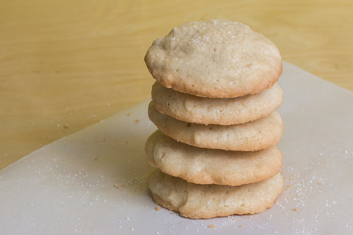 Fresh baked vanilla sugar cookies