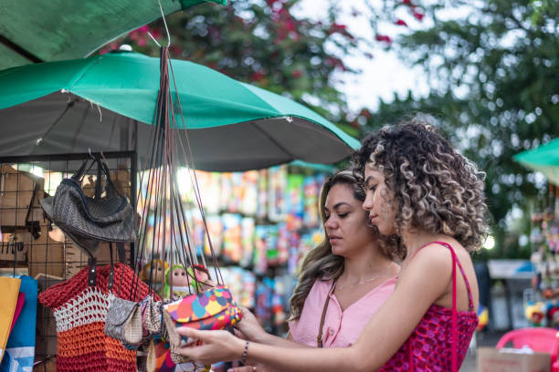 istock Mother and daughter looking at craft store 1402191759