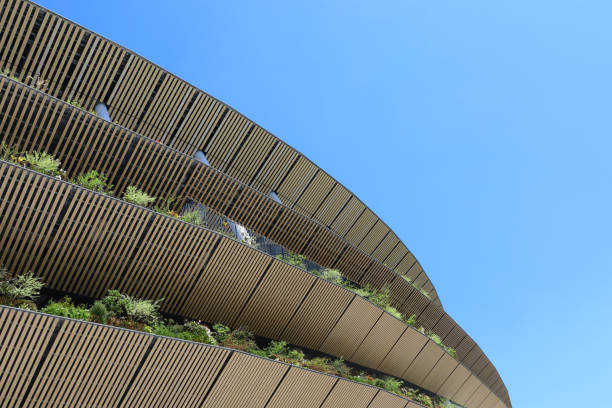 東京の街並み「国立競技場」 - roof sport competitive sport the olympic games ストックフォトと画像