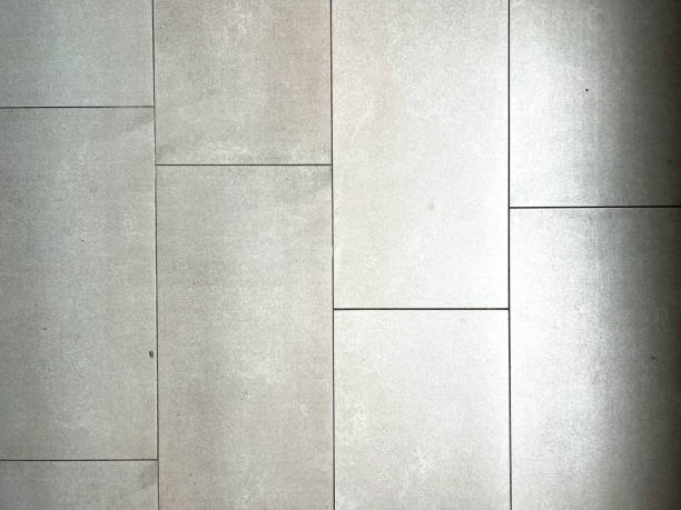 Beautiful white tiles as texture or background.