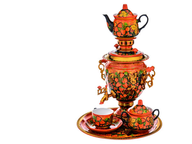 istock Tea Set of Old Russian folk utensils. 1402197270