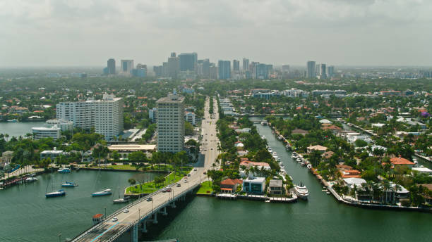 istock Las Olas Boulevard Running Through Fort Lauderdale - Aerial 1402197939