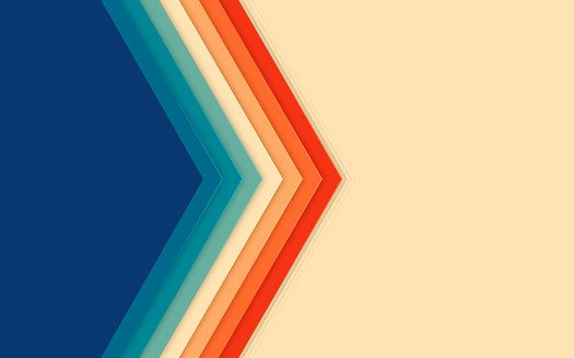 Angled abstract arrow transition border edge background with copy space.