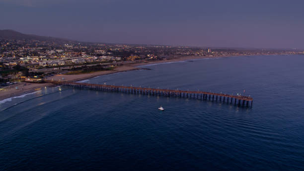 istock Beach and Pier in Ventura, California at Night 1402199694