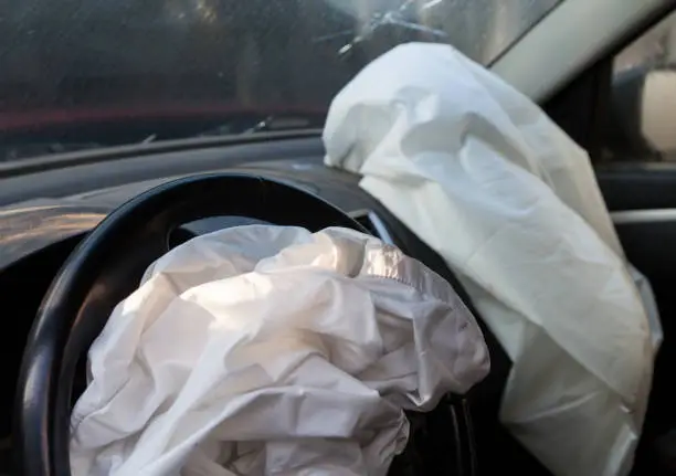 airbag used after an accident