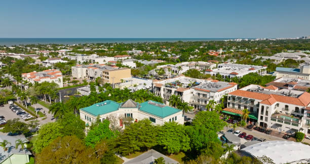 istock Drone Shot of Downtown Naples, Florida 1402208400