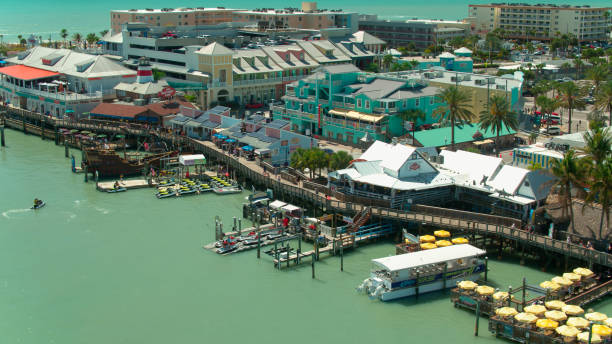 istock Boardwalk in Madeira Beach, Florida - Aerial 1402211743
