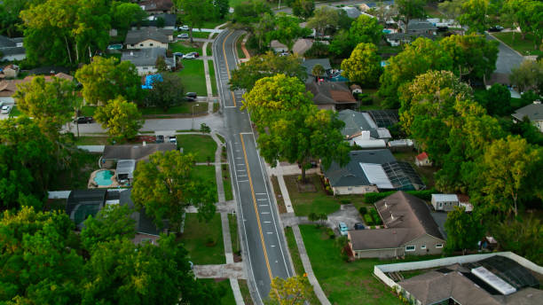 istock Drone Shot Over Homes in Longwood, Florida 1402212682