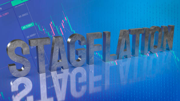 istock The stagflation  text on chart for business concept 3d rendering 1402216667