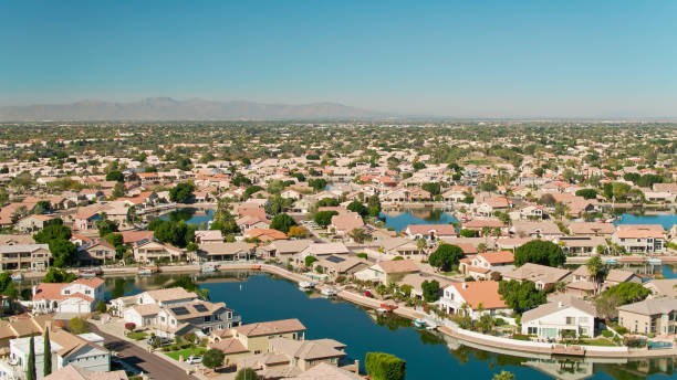 istock Lakeside Homes in Glendale, AZ - Aerial 1402216758