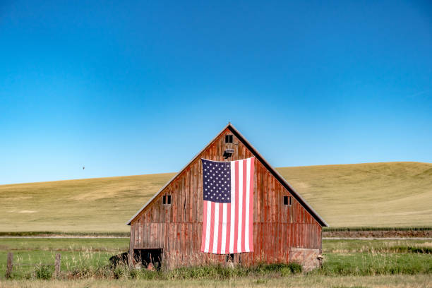 istock Magical wheat farm fields in palouse washington 1402224129