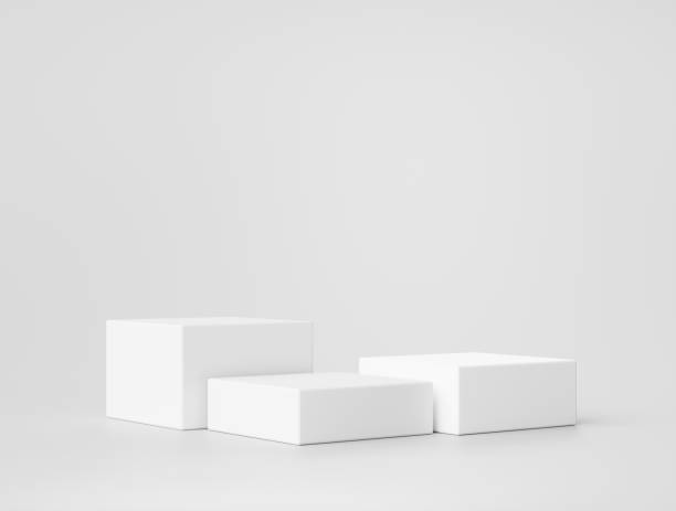 istock White minimal podium pedestal product display platform for product placement background 3d rendering 1402234246