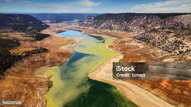 Great Meander Rivers Delta In Anatolia Stock Photo - Download Image Now - Drought, Eutrophication, Riverbed