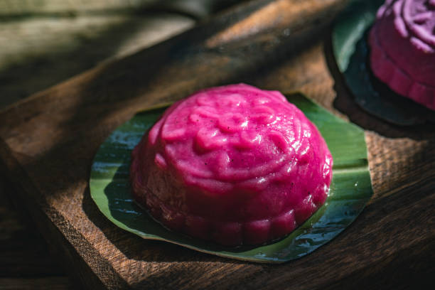 istock Chinese traditional pastry，Vegan Red Pasta 1402240675
