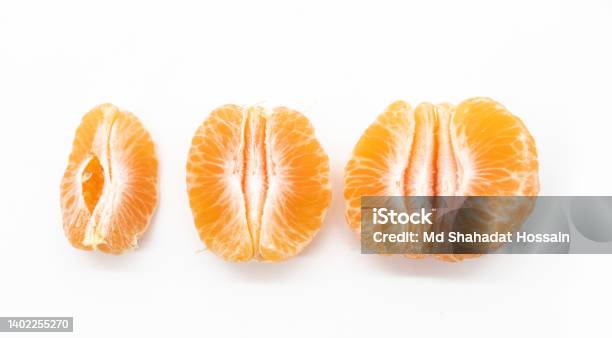 Tangerine Or Komola Isolated On White Background Stock Photo - Download Image Now - Bangladesh, Citrus Fruit, Close-up