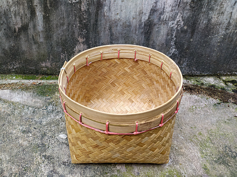 handicrafts, Basket of woven bamboo