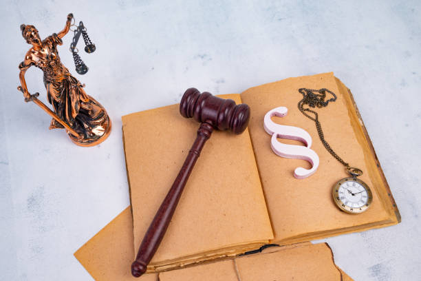 istock Notary's public pen and stamp on testament and last will. Notary public tools 1402266882