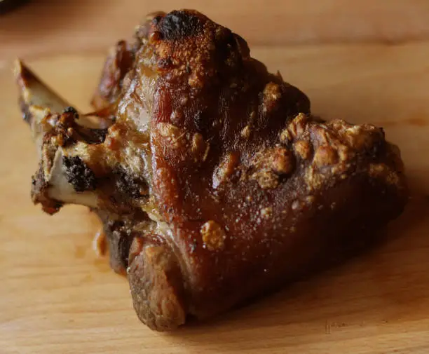 Photo of Roasted pork knee in a czech restaurant