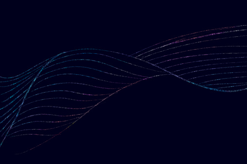 Virtual lines on a dark background
