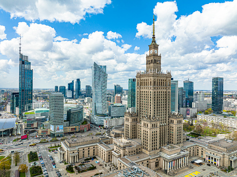 Photo of Warsaw from the air