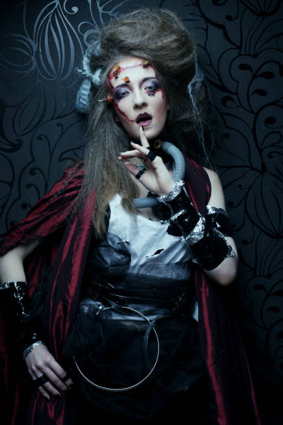 istock Young woman with creative make up. 1402272847