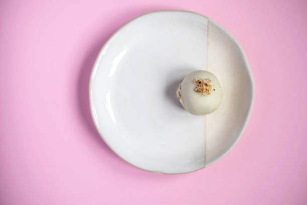 istock Top View Of One Mini Cake On A Plate 1402272994