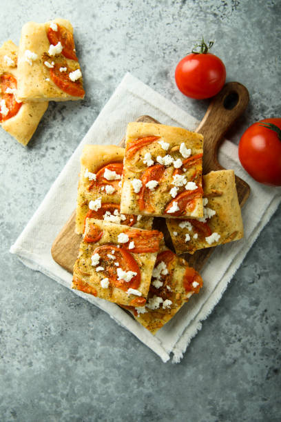 istock Focaccia with feta cheese 1402280309