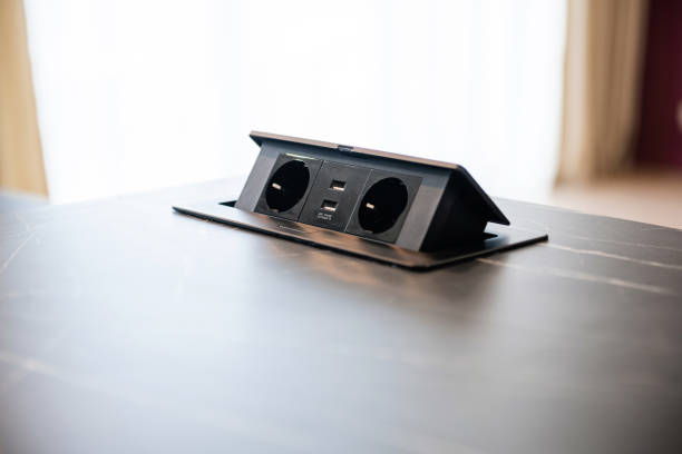 istock built-in black outlet in the new kitchen 1402284582