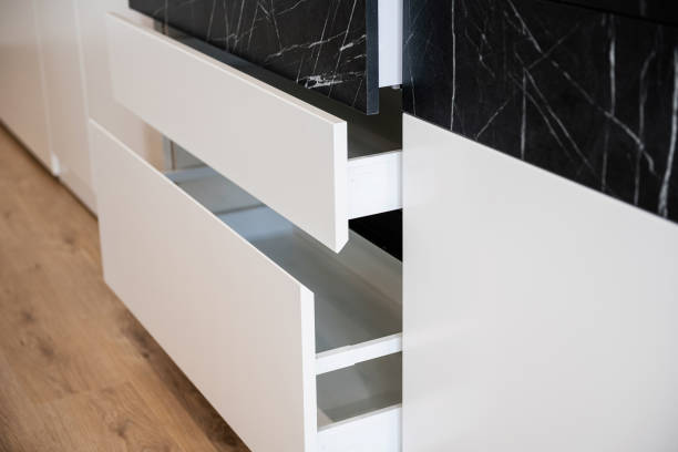 istock new kitchen with black and white facades open doors 1402284591