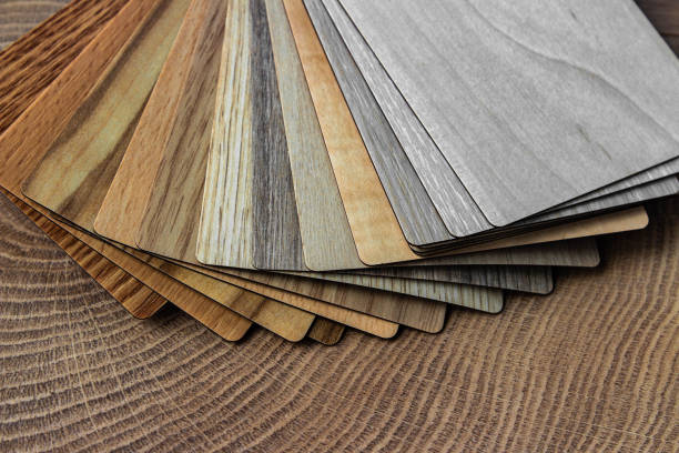 istock Sample of wood laminated chipboard 1402287851