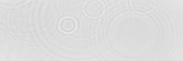 istock Water texture with wave sun reflections on the water overlay effect for photo or mockup. Organic light gray drop shadow caustic effect with wave refraction of light. Long Banner with copy space. 1402291469