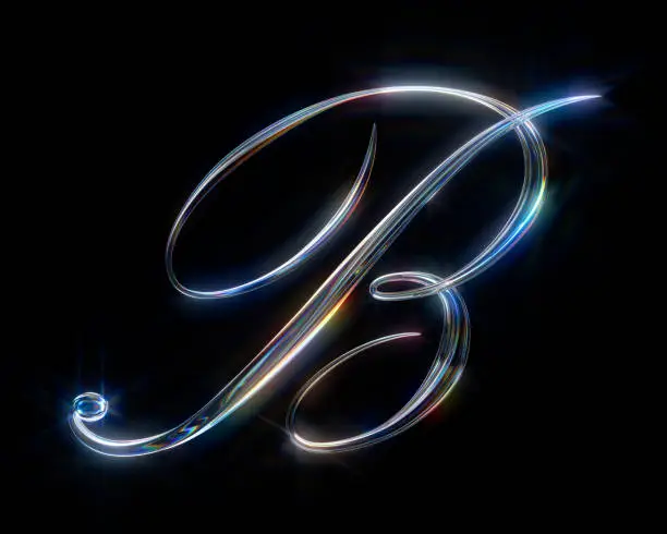 Photo of Glass Capital Letter B