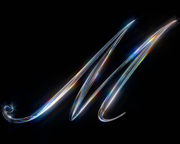 istock Glass Capital Letter M 1402294706