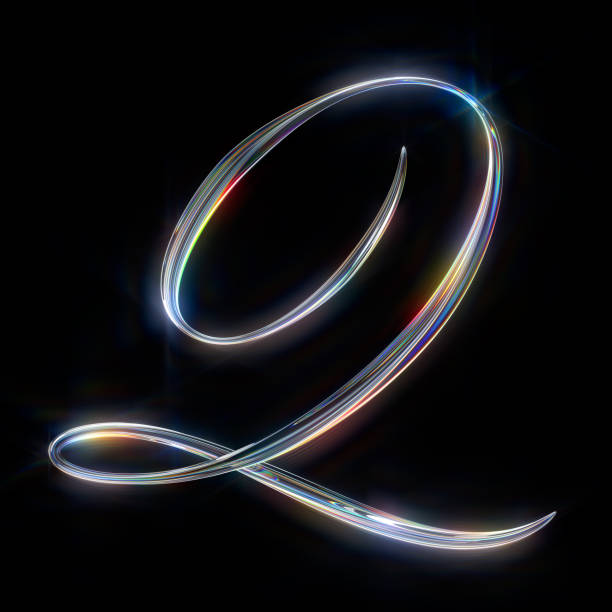 istock Glass Capital Letter Q 1402294719