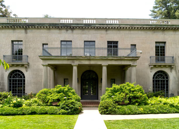 Bainbridge Island, Washington - August 13th 2015, Its the residential mansion at Bloedel Reserve, Bainbridge Island Washington.