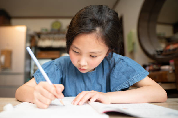 istock Girl studying at home 1402298441