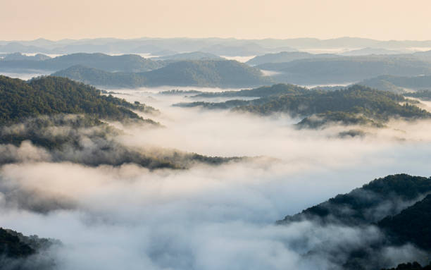 istock Morning Fog and Mountains 1402304071