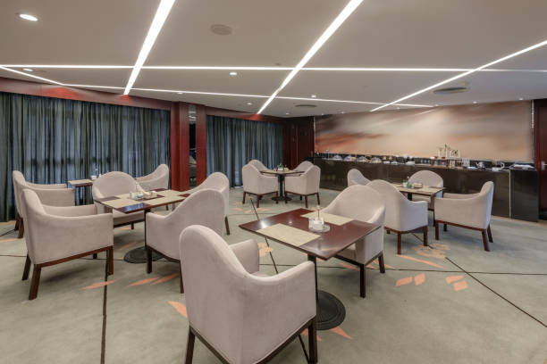 istock Small casual restaurant in the hotel 1402312365