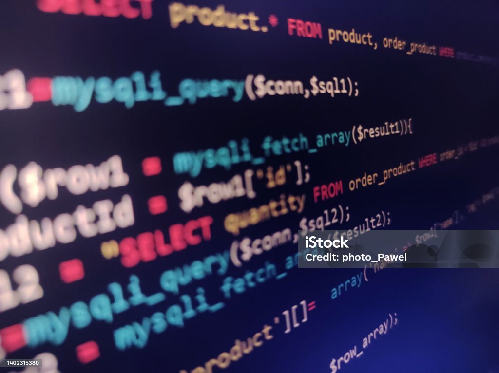 Abstract Screen Code Background Technology Development Concept Texture ...