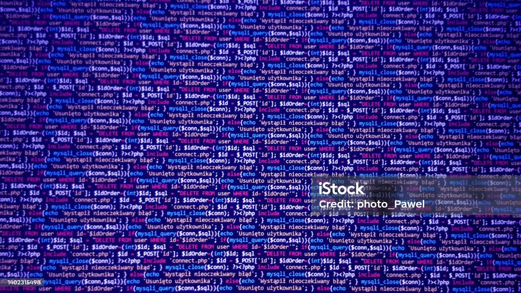 Software Development Monitor Screen Background Developer Display With ...