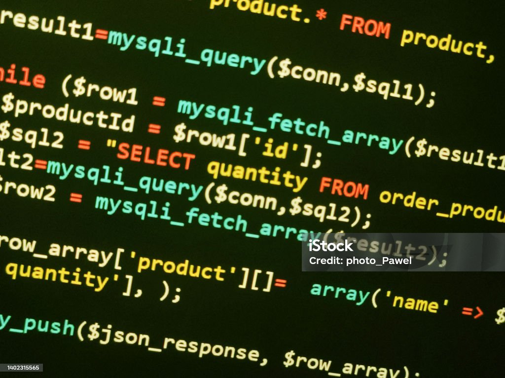 Coding Programming Source Code Screen Abstract Technology Background ...